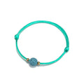 AA016351 Colorful Volcanic Stone Lava Rock Beads Rope Bracelet Wax Thread Braided Round Stone Beaded Bracelet for Women Jewelry