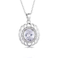 S925 Sterling Silver Women's Vintage Silver Chain Pendant Necklace for Women