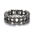 Fashion Trendy Men's Jewelry Stainless Steel Motorcycle Bracelet Retro Black Bike Chain Bracelet for Man