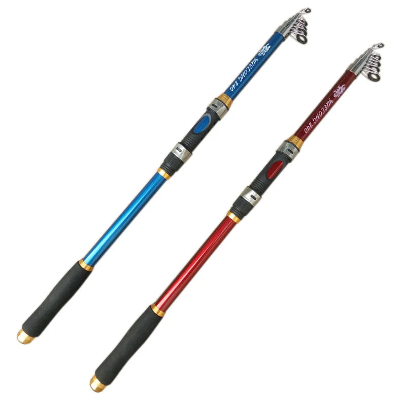 Wholesale Cheapest Sea Fishing Rod Glass Fiber H Telescopic EVA Handle  2.1m/2.4m/2.7m/3m/3.6mTravel Rod