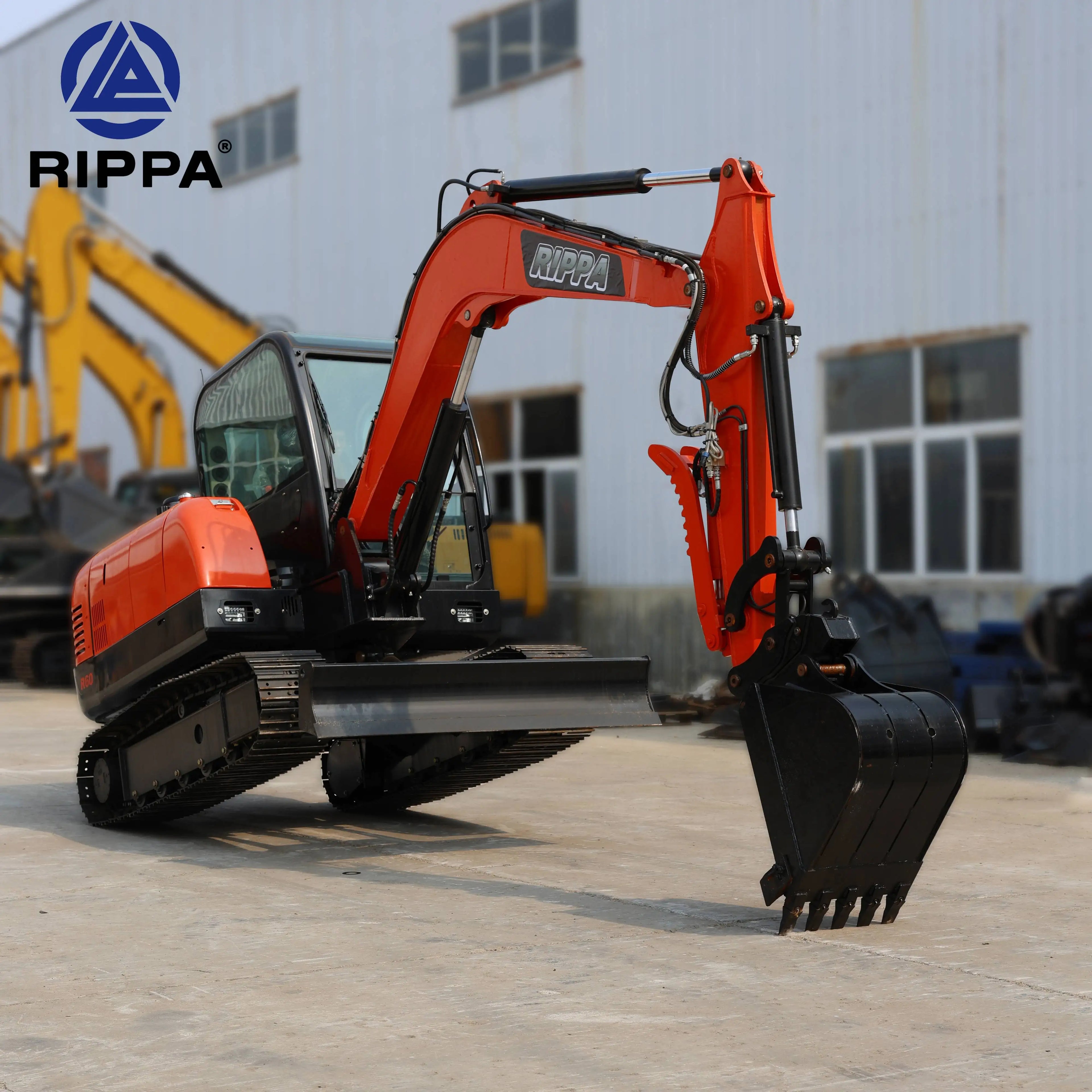Factory Price New Mini Excavator Digger Crawler Excavator Big 6 Ton 8 Ton With Diesel Engine