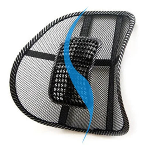 Stainless Steel Mesh Lumbar Support Cushion for Office Home Car Seat-Breathable & Waterproof