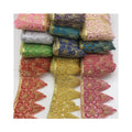 Rayon Embroidery Scalloped Lace Trim Bridal Wedding Trim Wide:12.5cm