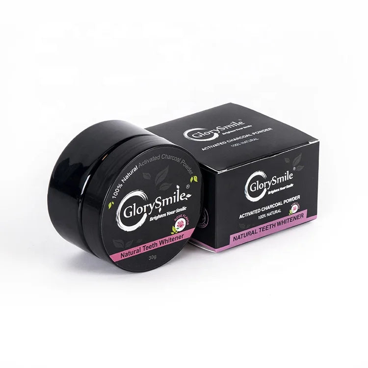 GlorySmile 100% Natural Private Label Coconut Charcoal Teeth Whitening Powder Activated Charcoal Powder