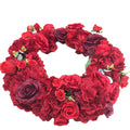 GNW 2024 Hot Sale Custom 5D Centerpiece Artificial Red Rose Flower Wall Silk Flowers for Wedding Parties