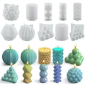 Lantern Wave Light Aromatherapy DIY Bead Magic Cube Bubble Table Candle Epoxy Resin Molds Silicone Moldes De Silicona Cake Tools