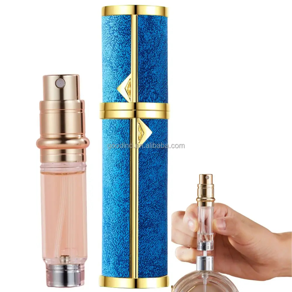 5ml Travel-Sized Portable Refillable Aluminum Perfume Atomizer Spray Bottle