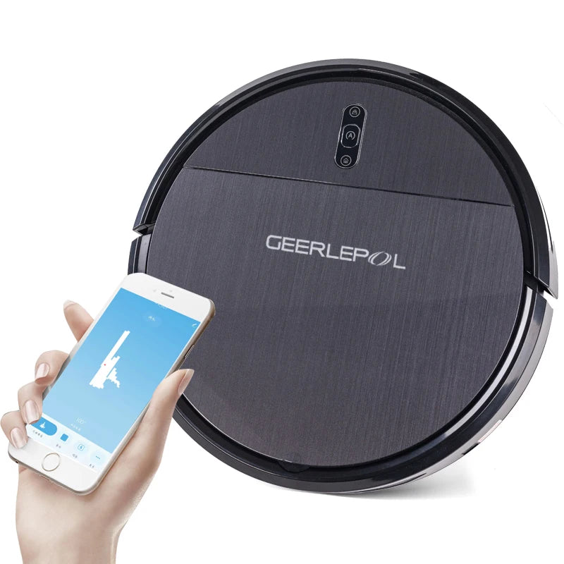 3 1 Slim Automatic Self-Charging Robot Vacuum Cleaner 120 Mins Runtime Wi-Fi/App/Alexa Control Wet Dry for Hard Floor Household
