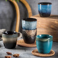 15oz White Heat Transfer Ceramic Travel Cup Sublimation Blank Ceramic Coffee Mugs with Handle