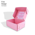Custom Print Colorful Double Sided Color Pink Luxury Exquisite Packaging Box