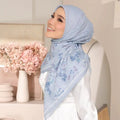 2026 Customize Premium Cotton Voile Printed Bawal Hijab Malaysia Muslim Print Muslim Scarf Turban