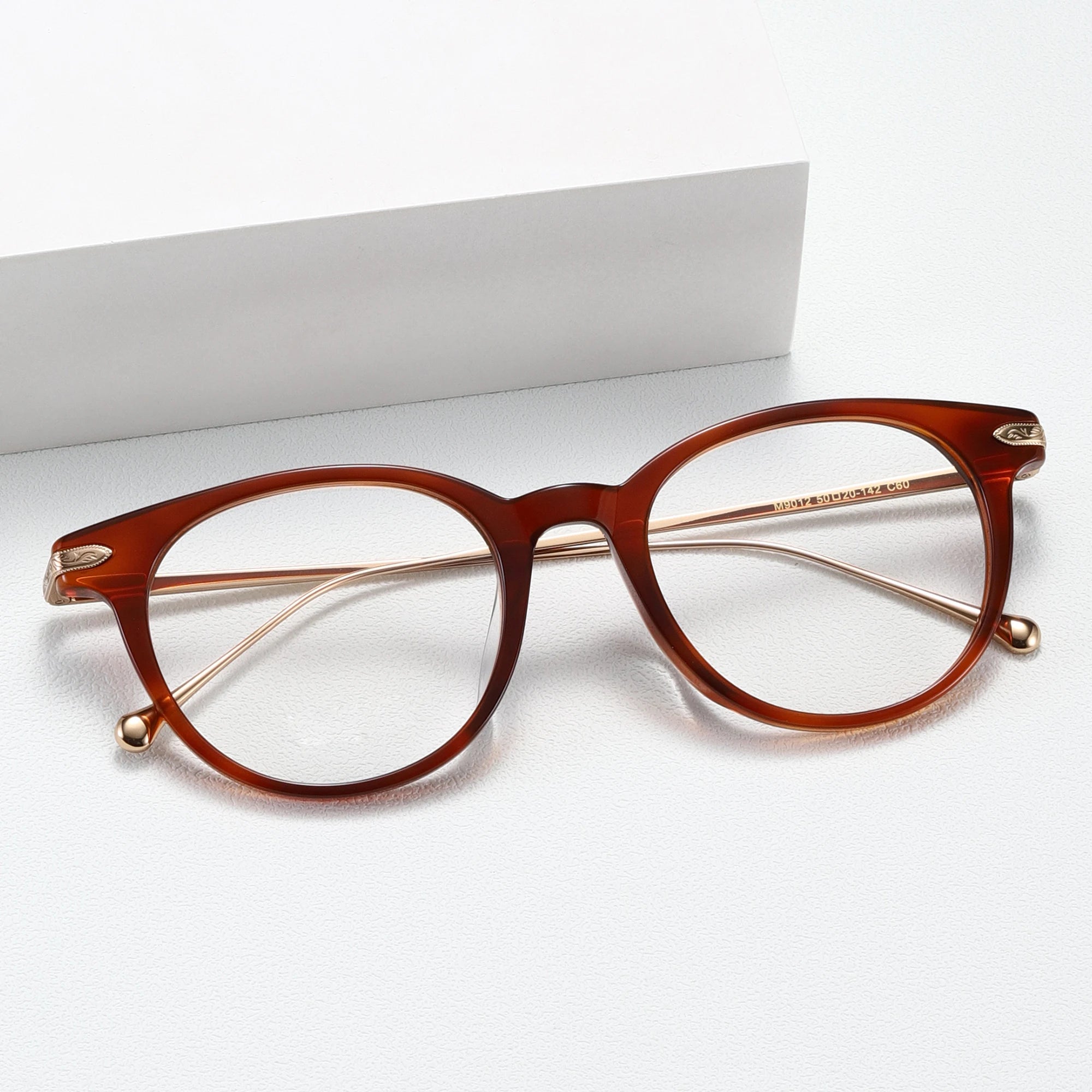 Benyi Classic Solid Cat Eye Frame Anti Blue Light Glasses 2024 New Retro Designer Unisex Diamond Face Titanium Frames