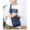 Factory Direct Supply Fashion Sports Solid Color Oxford Cloth Men Shoulder Messenger Bag