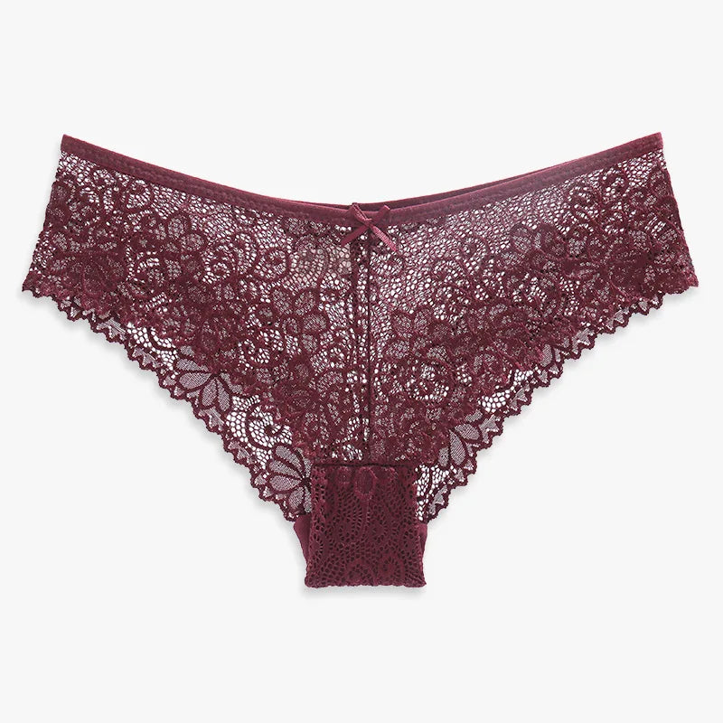 Sexy Lace Panties for Women Intimate Wear Hollow Out Design See Through Underwear Wholesale