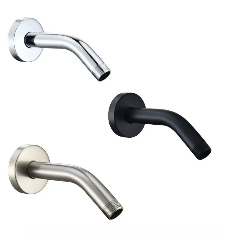 Wholesale 6-Inch Stainless Steel Chrome Shower Overhead Arm with Modern Design Easy Installation Wall Mounting for Bathroom