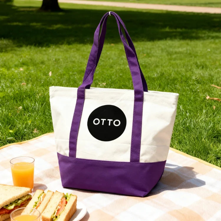 Tote Bag Plain Canvas With Inside Pocket Fashion Organic Insulation Cotton Tote Bag Reusable Shopping Bags Heavy Duty Totes