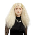 1310 Wholesale Price Cheap 100% Synthetic Medium Long Hair White Wig Display for Beauty Lady Use