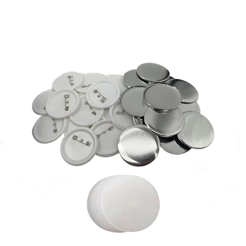 Home/School/Office Decoration DIY Round Shape Blank Metal Plastic Tin Badges for Promotion