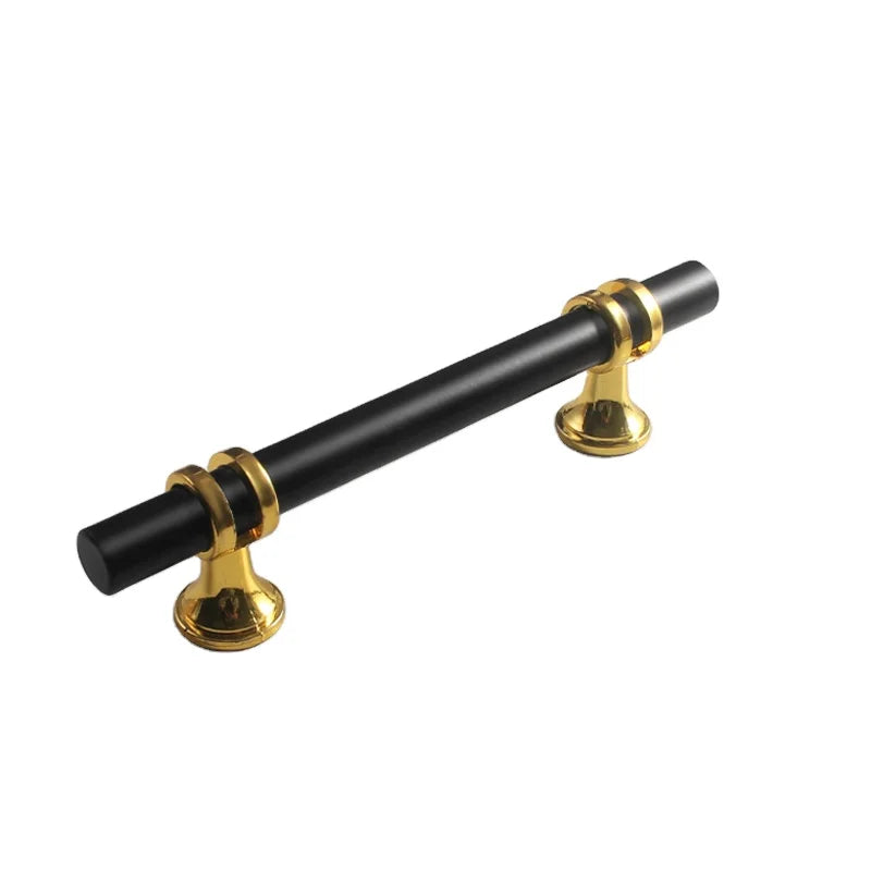 Modern Simple Styles Custom Pull Cabinet Black Handle Zinc Alloy Kitchen Drawer Dresser New Design Cabinet Handles