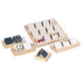 Natural Solid Wood Bamboo Movable Earring Shelf Arch Jewelry Earring Ornaments Props Display  Wholesale