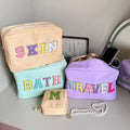 Stock Small Size Multi Color Waterproof Nylon Premium Organizer Waterproof Travel Accessories for Women Girls Mini Cosmetic Bag