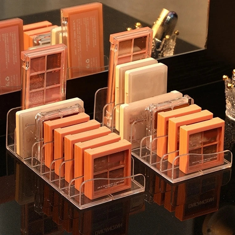 Eye Shadow Tray Storage Rack Transparent Powder Box Desktop Drawer Compartment Color Cosmetics Shelf