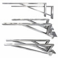 High Load Capacity Aluminum External Air Conditioner Wall Mounting Bracket Heavy Duty Welded Fixed Mount