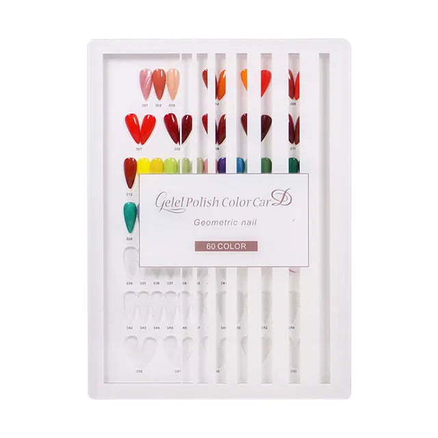 Nail Polish Color Card Display Board High Grade Acrylic Water Drop Color Card Tips  Nail Color Chart Display Book