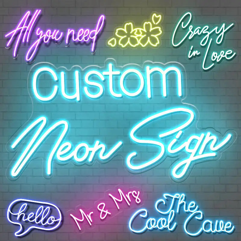 Winbo Dropshipping Free Design Custom Led Neon Light Neon Sign Custom Led Neon Light Logo Sign for Bedroom Birthday Party Home