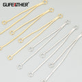 ME66 10pcs/Lot 18K Gold Rhodium Plated Brass Jewelry Accessories Nickel Free Handmade Connector for Earring Making