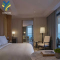 Modern Luxury Rosewood Hotel Wallcoverings Striped Fabric Wallpaper Guangzhou Waterproof Soundproof Heat Insulation Free Sample