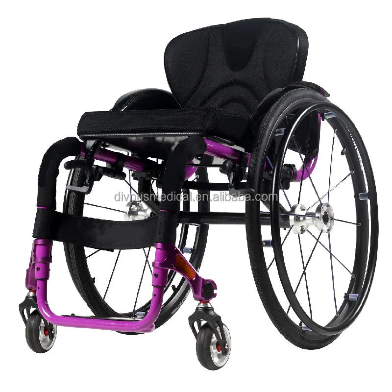 Sports Wheelchair Custom Magnesium Alloy Quick-removable Folding Manual Wheelchair Scooter for Disabled People