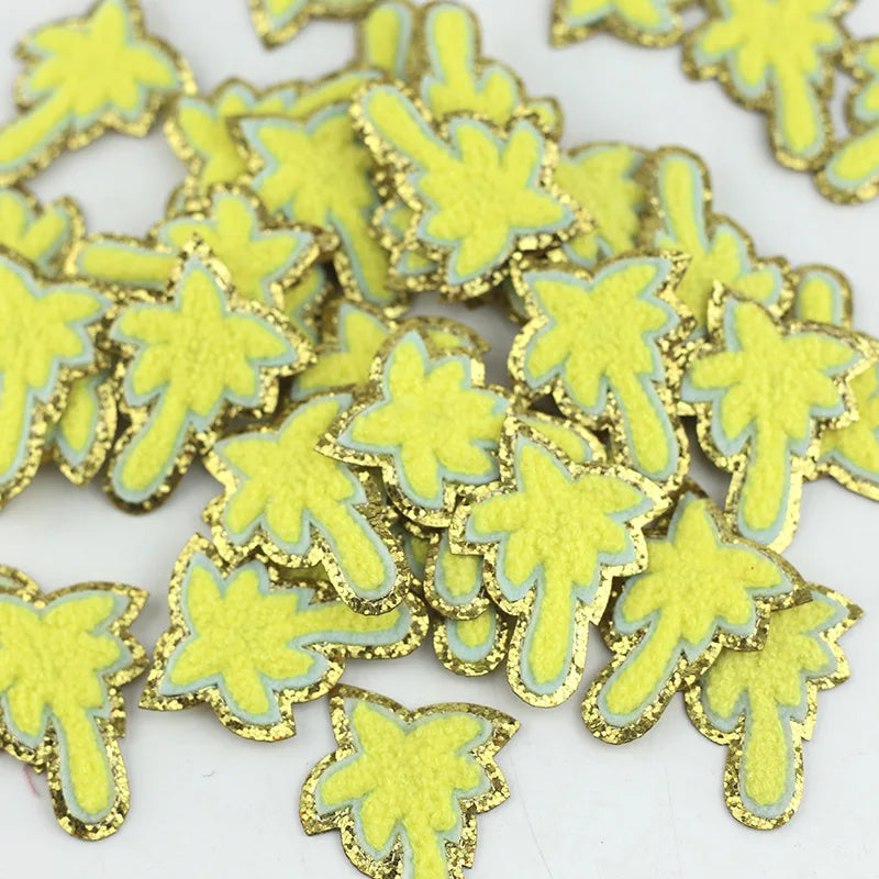 Wholesale Custom Logo Palm Tree Chenille Patch Custom Iron on Patch