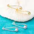 E010828S925 Pearl Earring 925 Sterling Silver DIY 3-4mm Natural Freshwater Pearl Stud Earring for Women