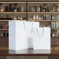 Design Promotion Packaging Printing Varnishing Fancy Cosmetic Wig Perfume Foldable Custom Beauty White Gift Bags