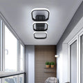 Modern 3 Parallel square Acrylic Ceiling Lamp for Study Bedroom Decorative Lighting Aisle Light
