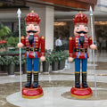 Wholesale Christmas Fiberglass Large Sculptures Big Size Resin Nutcrackers for Sale