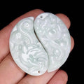 Natural Jade Dragon and Phoenix Brand Fashion Pendants & Charms Pair of Lovers Necklace for Male and Female Ornaments