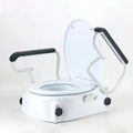 Best 2024 MUNIU POWER MN-7060H Portable Raised Toilet Seat 400LB Adjustable Height (5/10/15cm) Handle Elderly Disabled Bath
