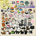 Customized Wholesale Cute 2D DIY Clog Accessories Cat Mom I Love Cats Shoe Decorations Siamese Cat Paw Shoe Charms
