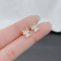 2022 Trendy Cat's Eye Stone Cat Small Earrings Cute Fashion Personality Earrings Gentle fairy Earrings Female
