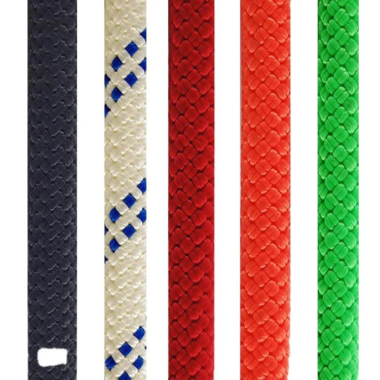 6mm/8mm/10mm-16mm Outdoor Braided Nylon/Polyester/PP Climbing Safety Rope