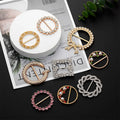 New Shoe Custom Buckles Manufacturer Scarf Diamond Rhinestone Metal Crystal Buckle for Women