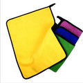 Ultra Absorbent Microfiber Car Drying Towels Hot Sale Solid Color Auto Detailing Cloth Quick-Dry Woven Compressed Car Wash Cloth