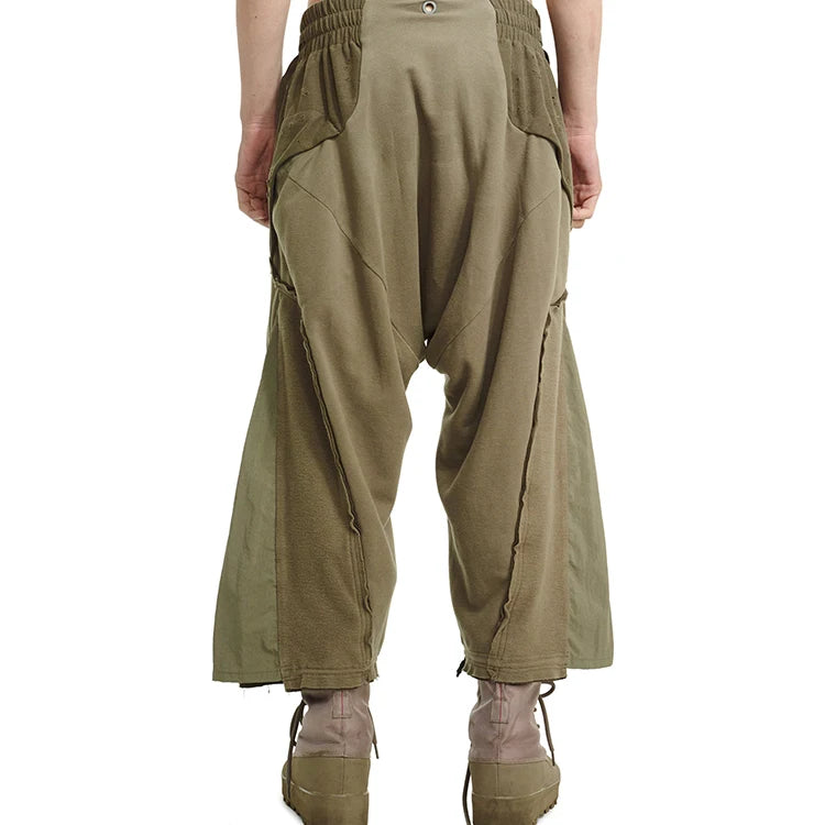 OEM Custom Heavyweight Contrast Color Stitching Sweatpants Loose Lounge Pants Men Fashionable High Street Men's Pants