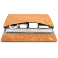 Hot Selling Felt Factory Custom Office Travel Document File Felt Notebook Holder Laptop Bag with Leather