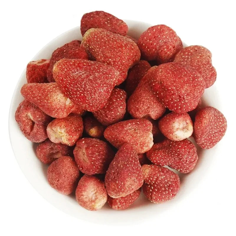 FYFD002F Hot Sales FD Strawberry Berries Crisps Freeze Dried Fruit Chinese Snacks Whole Sugar Free Freeze Dried Strawberries