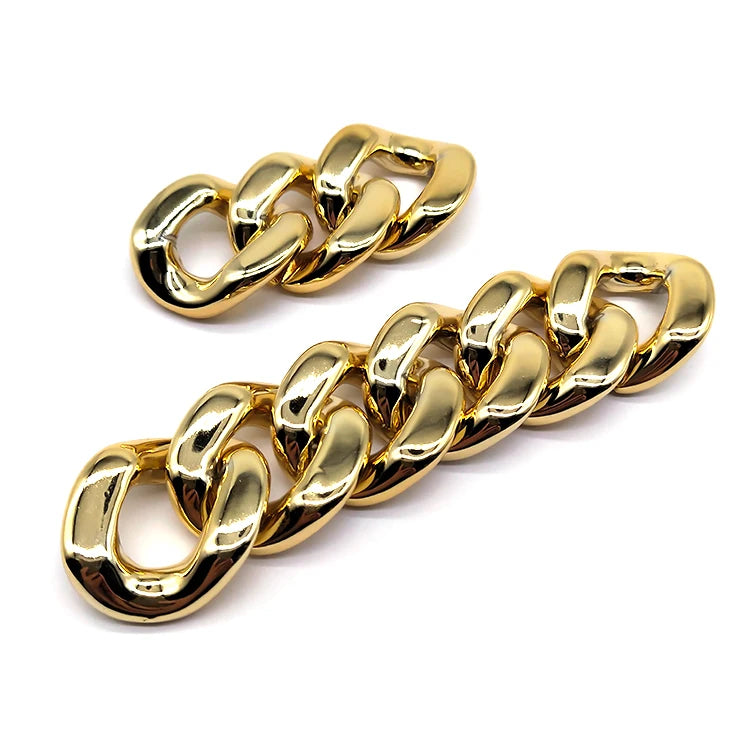 Wholesale Fashion Gold Plated DIY Acrylic Chains for Bikini AccessoriesCustom Bikini Connector