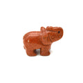 Gold Sandstone Elephant Statue Natural Crystal Animal Figurine Feng Shui Ornament for Home Office Decor Hot Selling Craft Gift