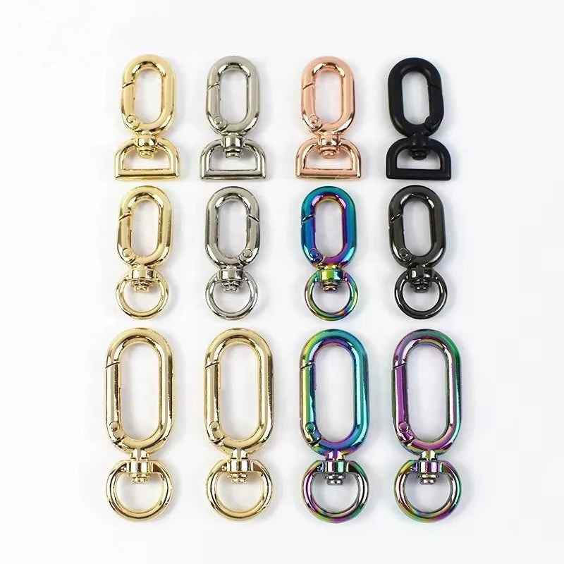 For BF780 12mm Zinc Alloy Key Hook Buckle Classic Style Adjustable Hardware Decorative Accessories Replacement